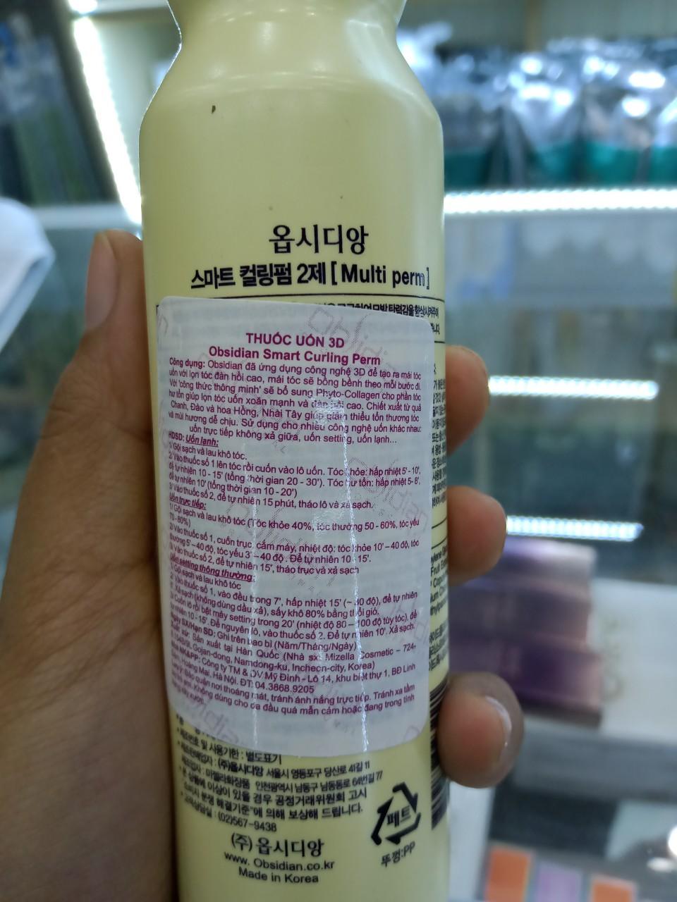 uốn tóc 3D Obsidian Smart Curling Perm ( uốn lạnh + uốn nóng) 120mlx2