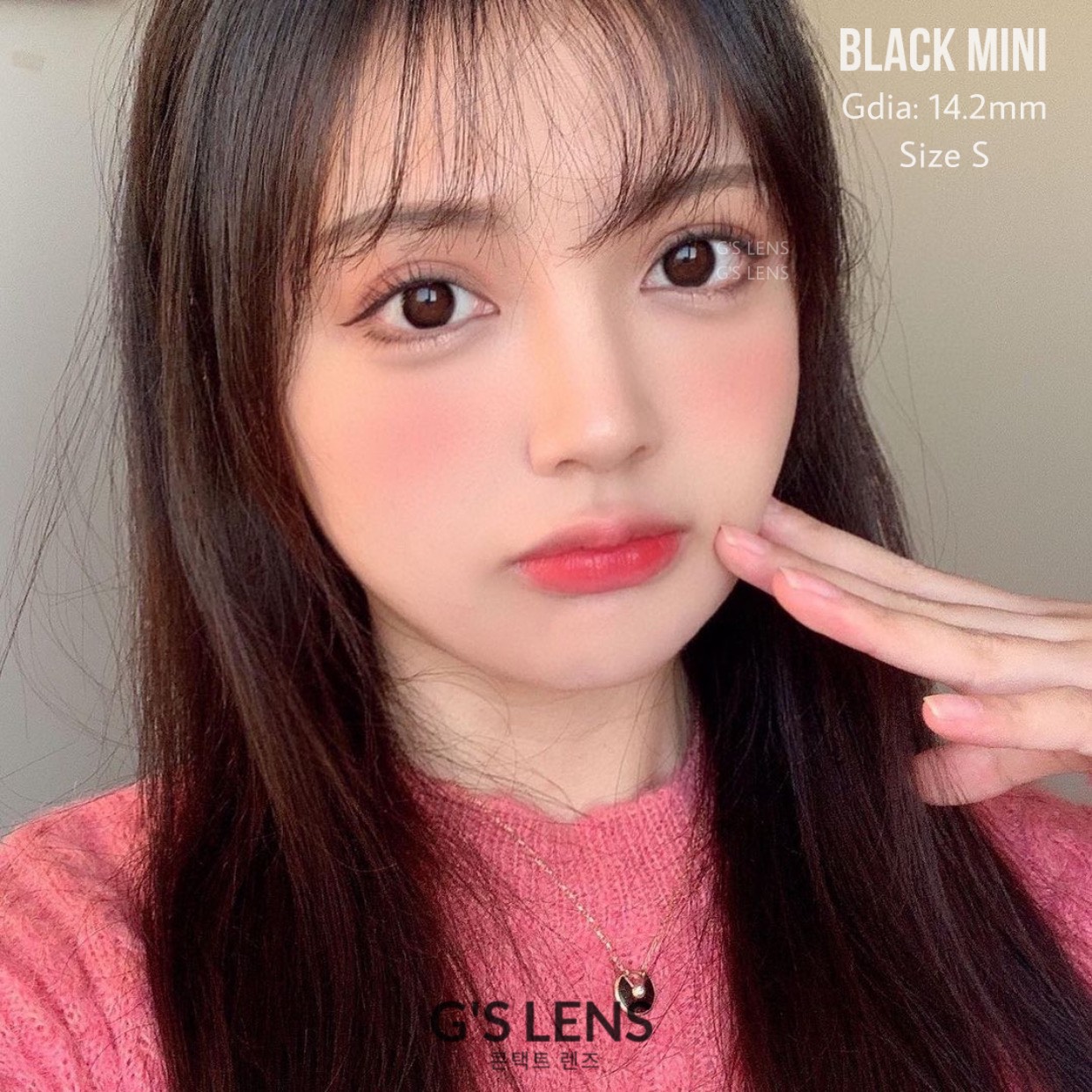 [HCM]Kính Áp Tròng Black Đen Giãn Vừa (Lens Mắt 0 Độ )