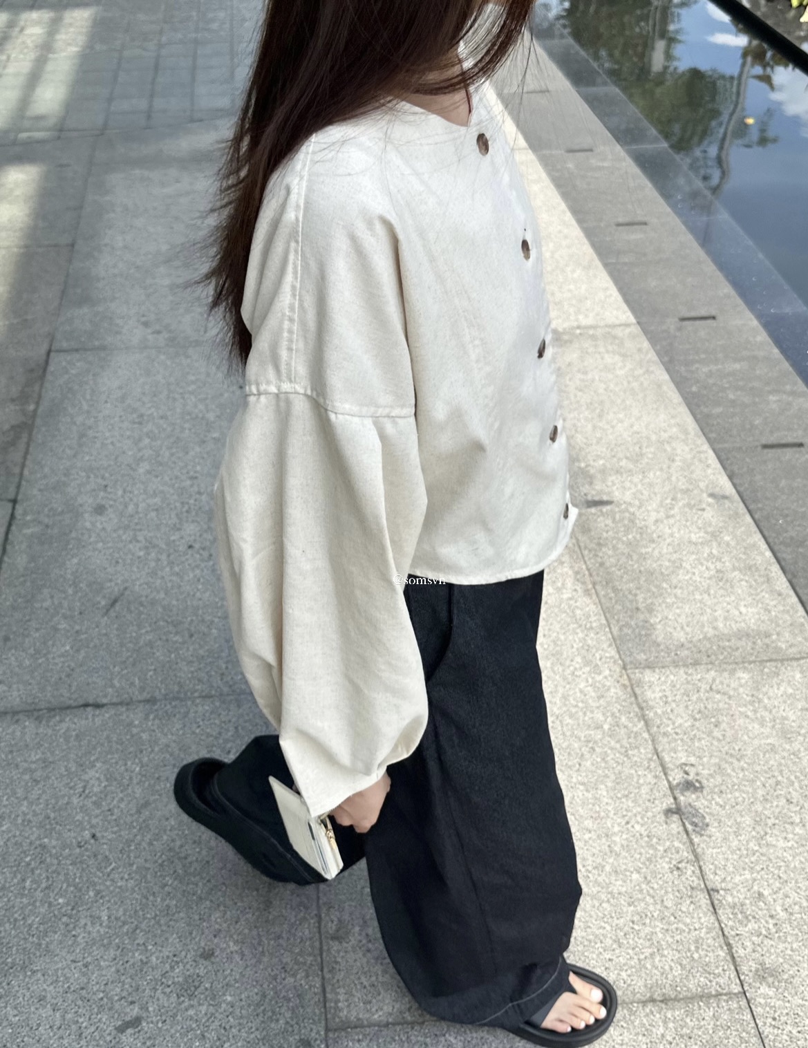 Áo tay phồng linen - Min Top