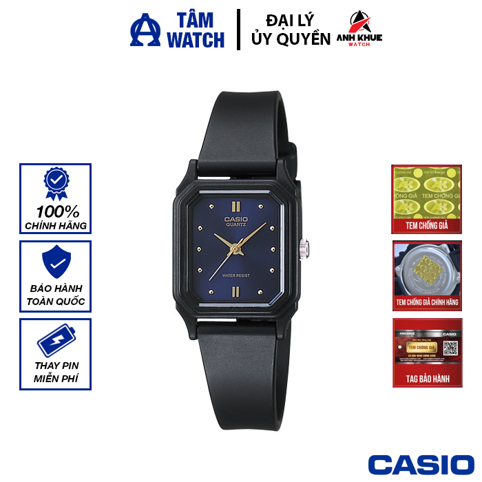 Đồng hồ nữ dây nhựa Casio Standard chính hãng Anh Khuê LQ-142 Series