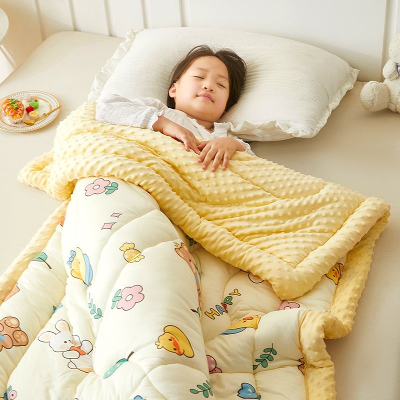 2023 New Fashion version Newborn baby beanie quilt children's blanket kindergarten nap special baby blanket spring autumn winter thickened plush blanket