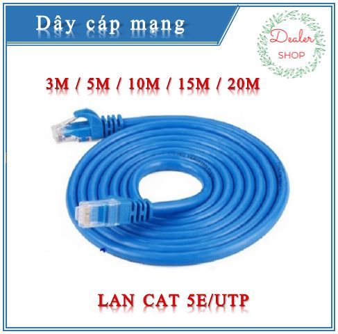 Dây cáp mạng LAN CAT 5E/UTP 10m/15m/20m/30m