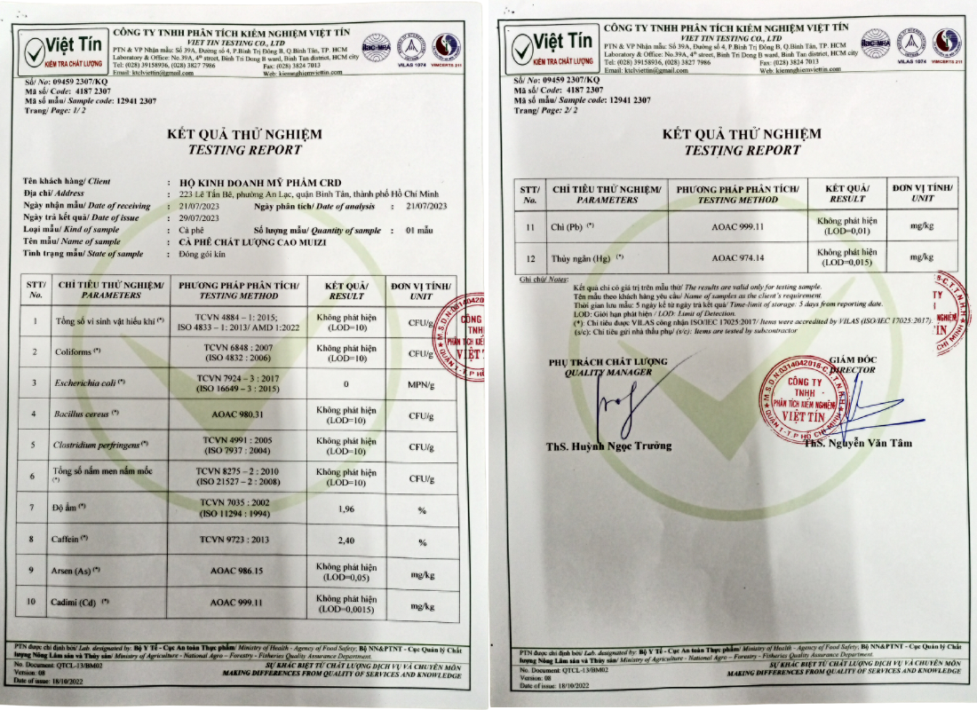 Cà phê hạt nguyên chất, cà phê hạt ROBUSTA 100% Rang Mộc ( 1KG )