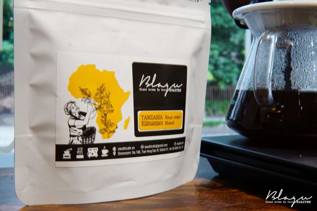 CÀ PHÊ HẠT BLAGU ĐÃ RANG TANZANIA KILIMANJARO, LIGHT- MEDIUM ROAST, 300G