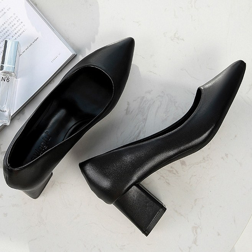 Giày cao gót 5 cm nữ/ Giày cao gót vuông nữ