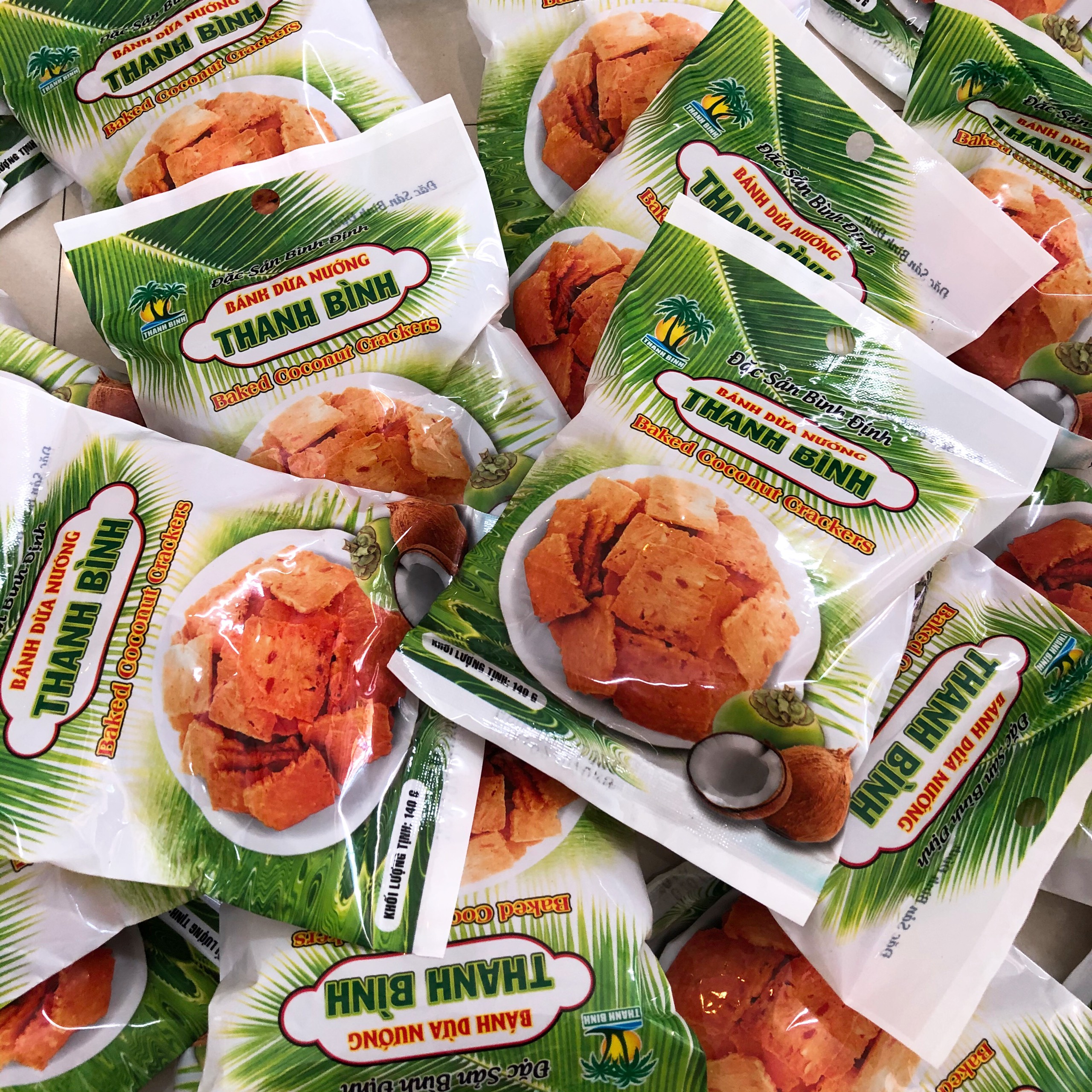 [ĐẶC SẢN BÌNH ĐỊNH] BÁNH DỪA NƯỚNG THANH BÌNH 140G