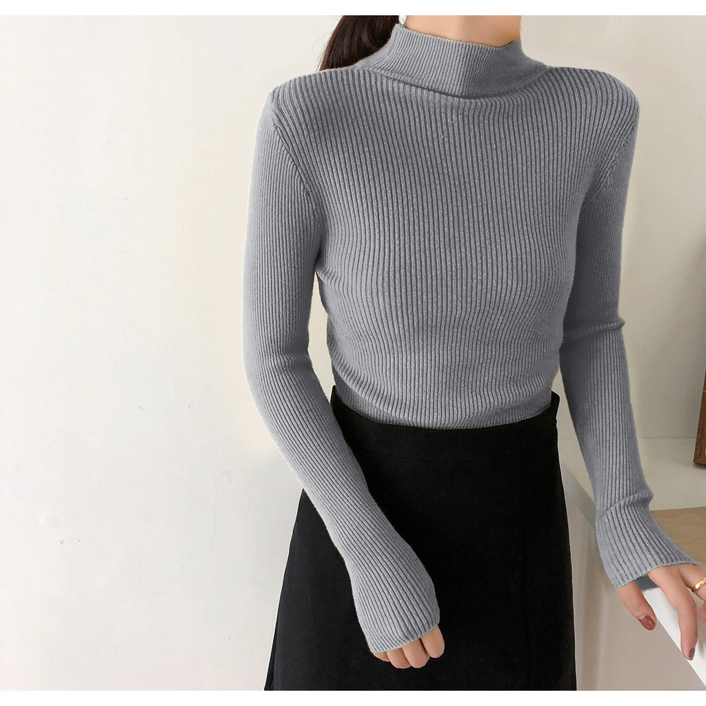 Áo len cổ 3p hàng Quảng Châu
