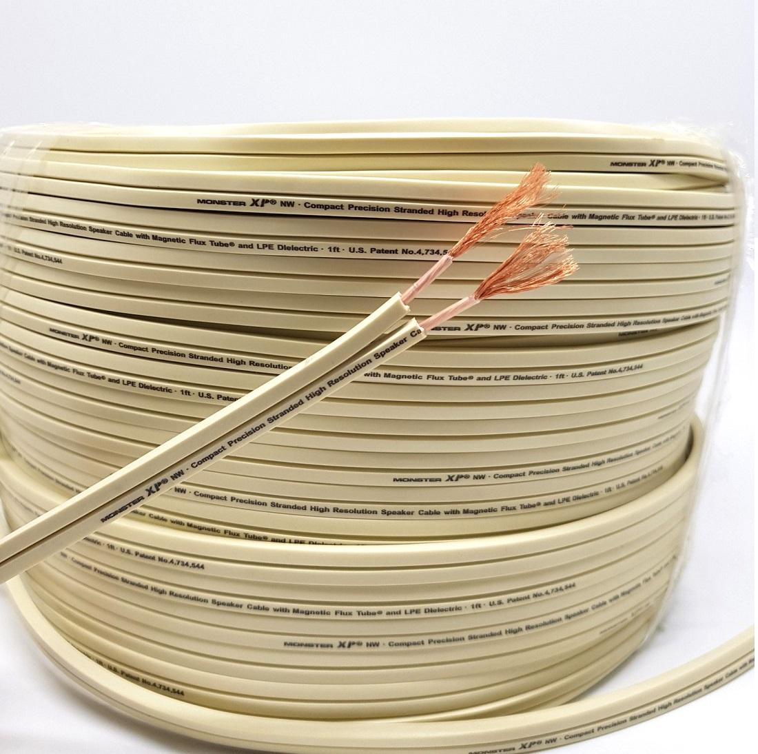 25met Dây loa Monster XP Dây màu trắng 2 lõi 240 sợi 2 lõix1.5mm đồng nguyên chất