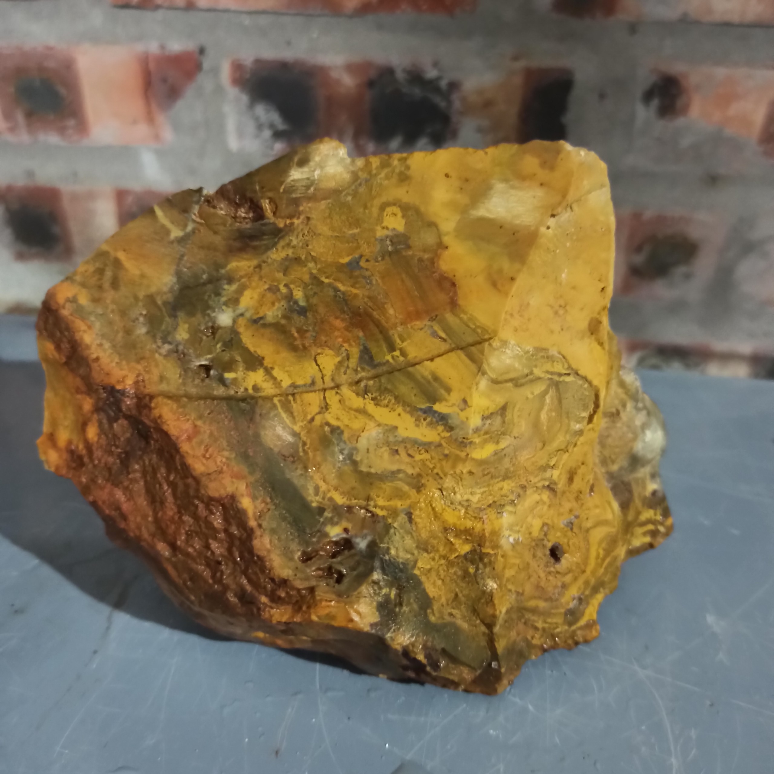 01 Viên Mã Não Cam Bigsize - Orange Agate