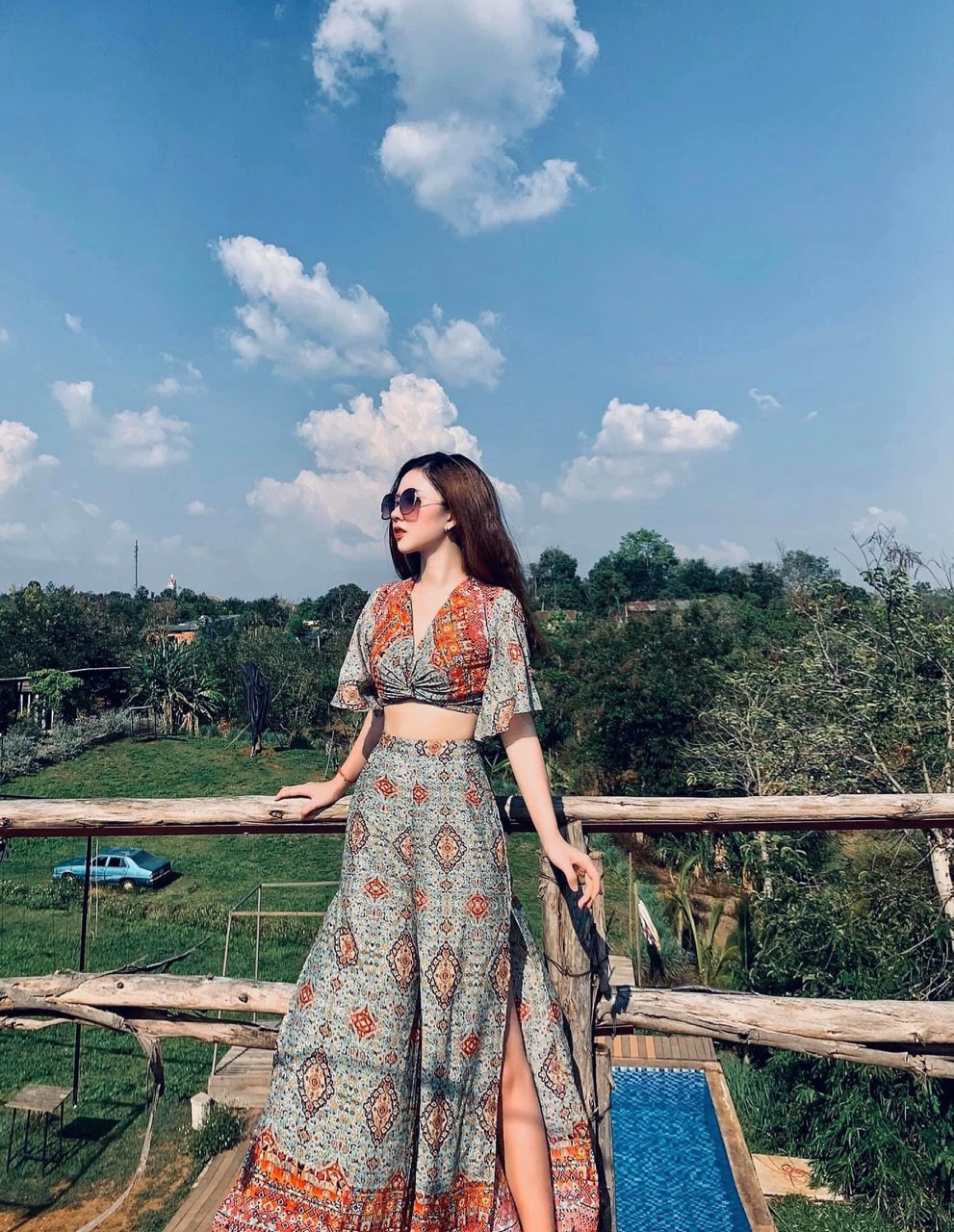 [HCM]Sét bộ  thổ cẩm cao cấp xẻ tà - pl