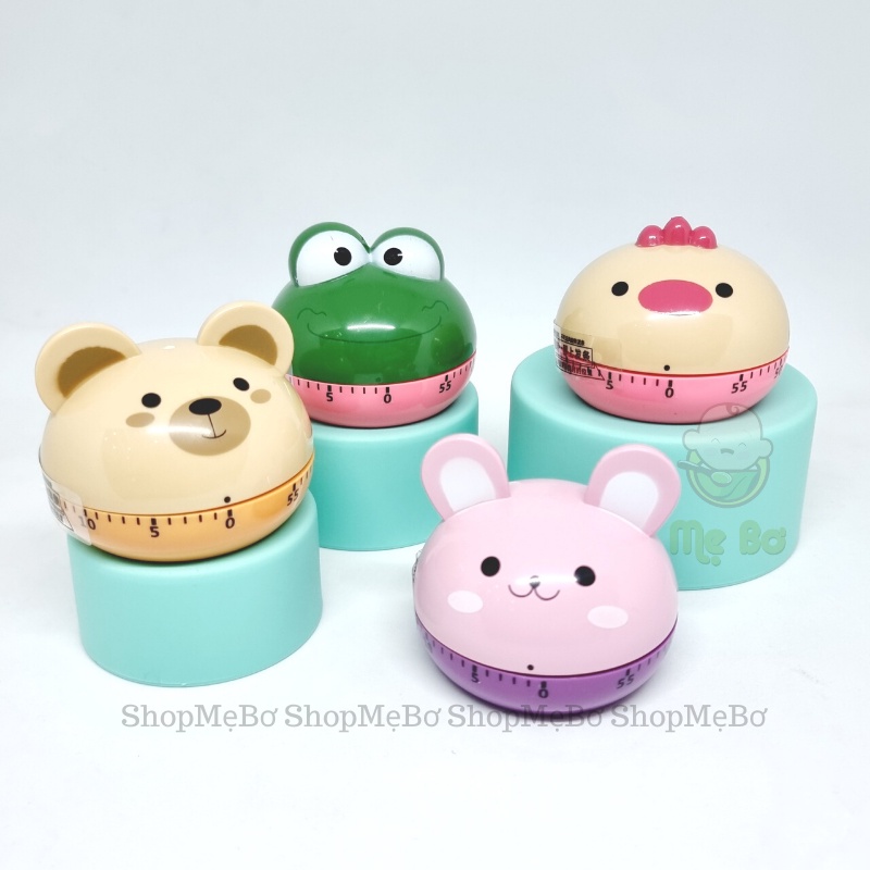[Mẹ Bơ] Đồng hồ hẹn giờ nhà bếp xoay 360 độ 60 phút (nấu ăn, hẹn giờ hoạt động của con…)