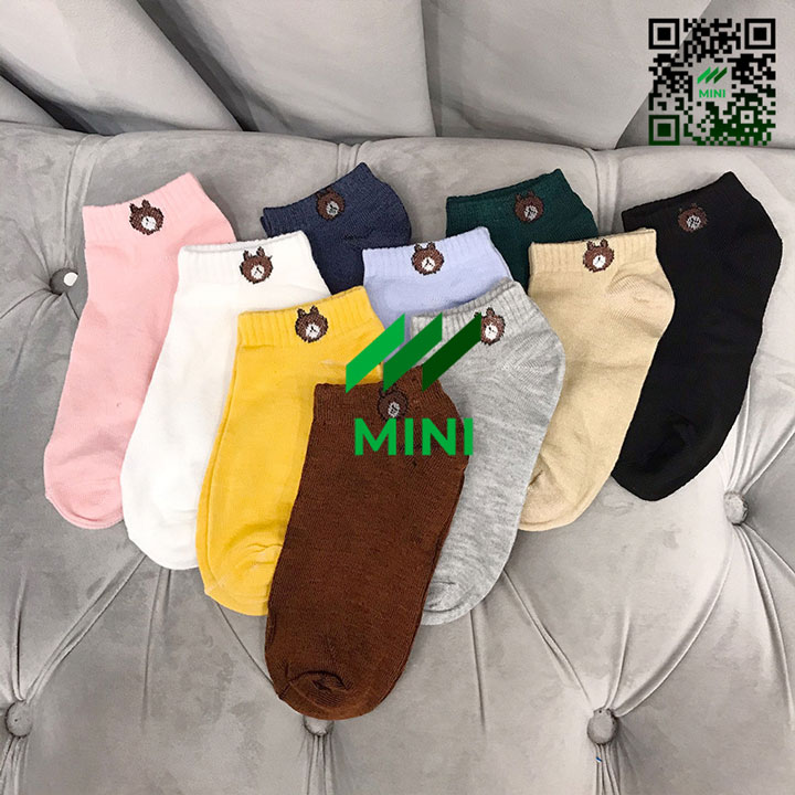 1 Set 10 đôi Vớ tất gấu Brown