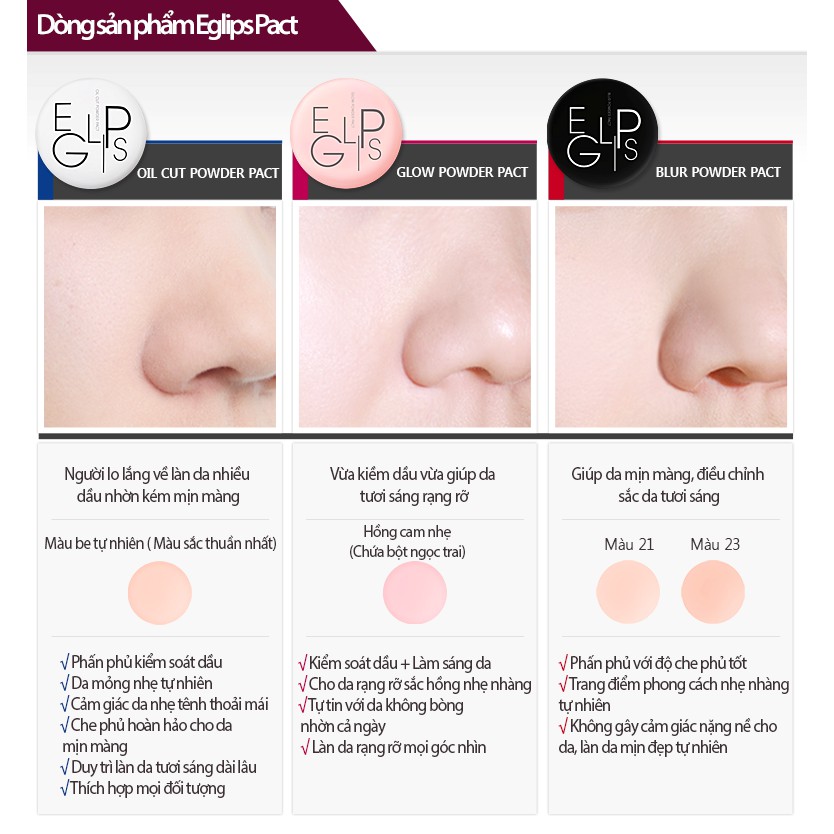 [HCM]Phấn phủ Eglips Powder Pact