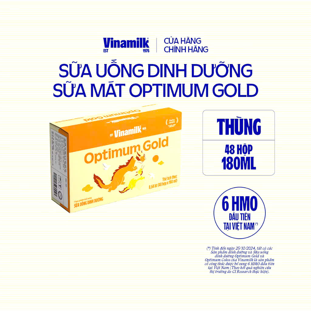 THÙNG 48 HỘP SỮA BỘT PHA SẴN OPTIMUM GOLD 180ML