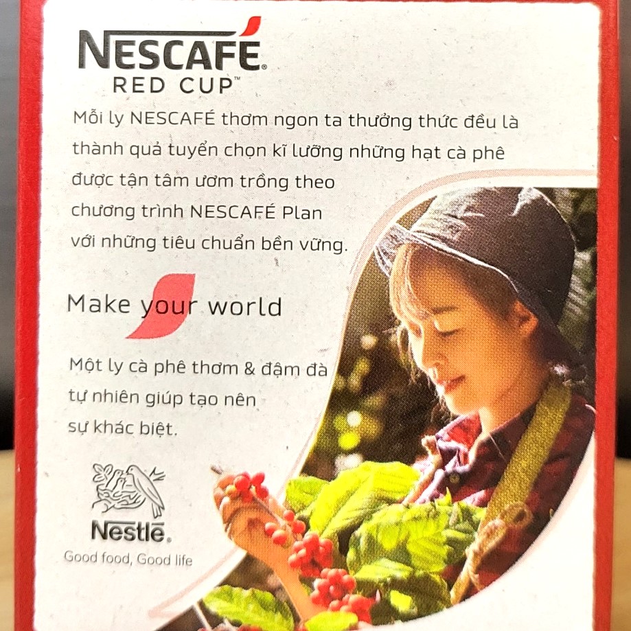 NESCAFE (hộp RED CUP 30gr / 15 gói) CÀ PHÊ HÒA TAN NESTLE Red Cup Coffee