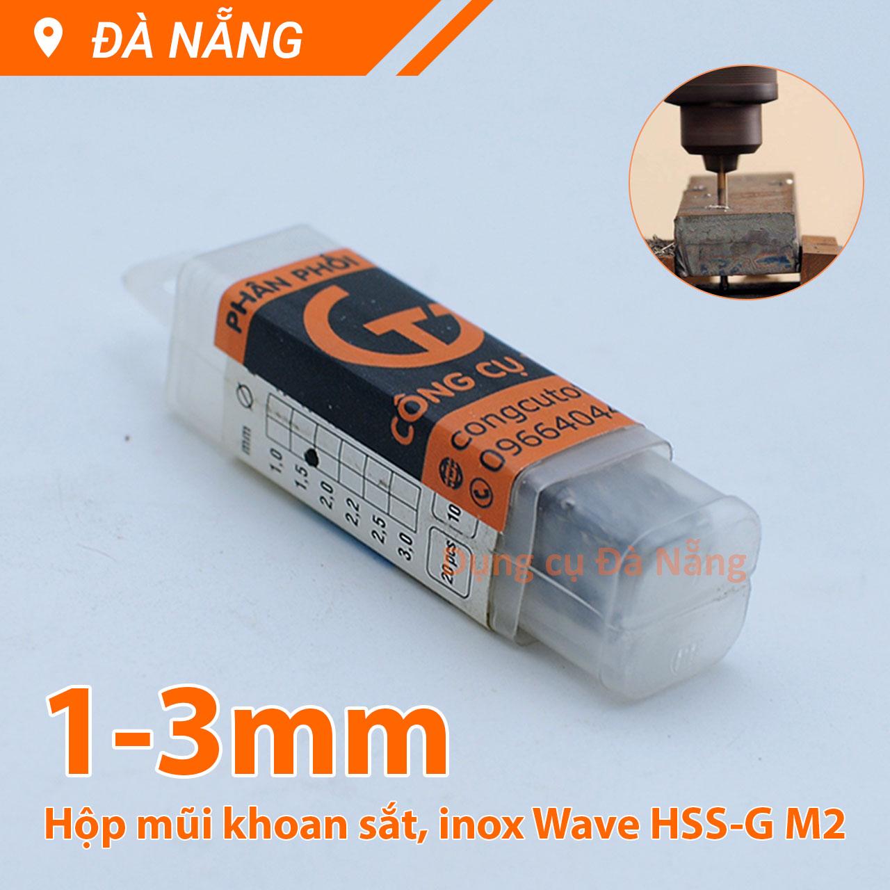 Mũi khoan sắt inox Wave HSS 1-10mm