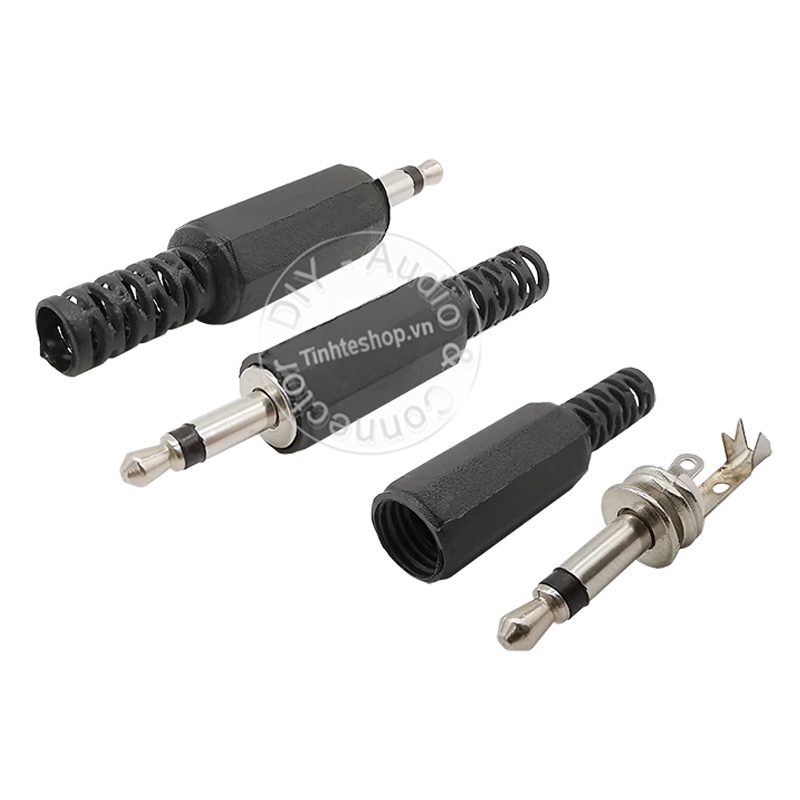 Đầu hàn jack 3.5mm mono cho Microphone.v.v. OD5mm 1 chiếc