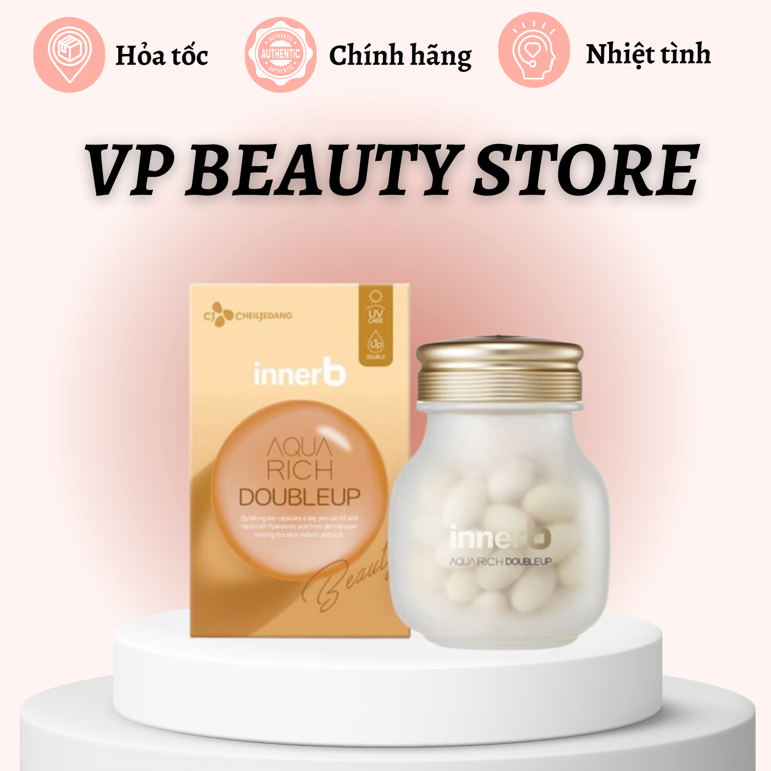 [PHIÊN BẢN NÂNG CẤP] Viên Cấp Nước INNERB AQUA RICH DOUBLEUP 70v