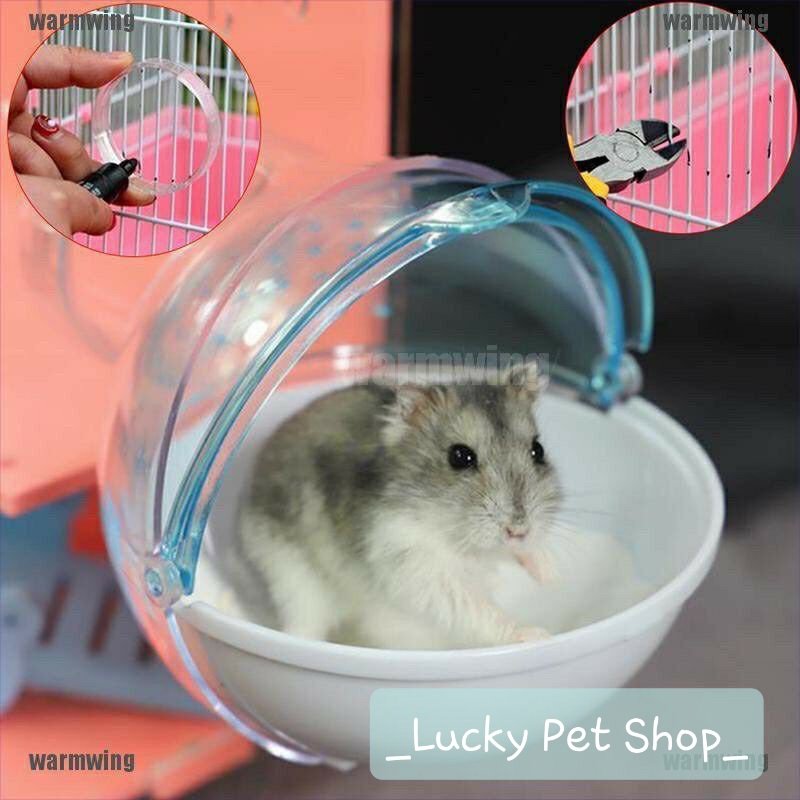 Nhà Tắm Tròn Gắn Lồng Cho Hamster