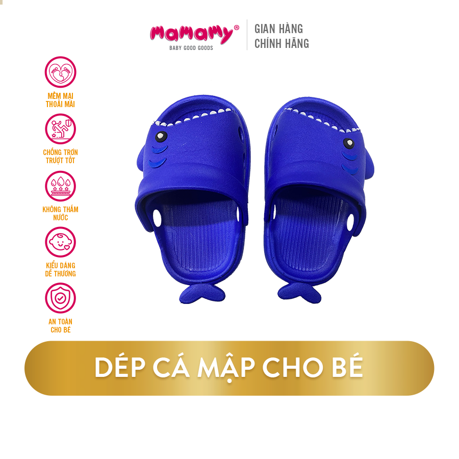 [QUÀ TẶNG] Dép cá mập Mamamy siêu nhẹ, không thấm nước cho bé