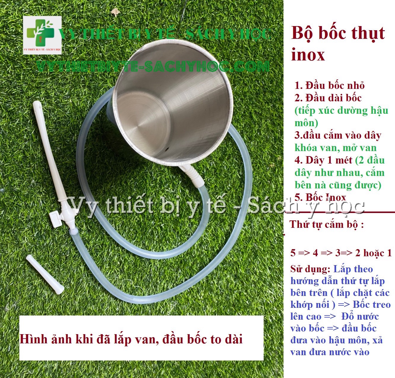 Bộ Bốc Thụt Hậu Môn Inox Và Phụ Kiện