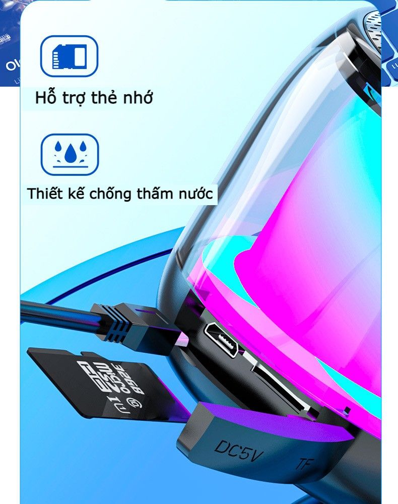Loa bluetooth mini có đèn led S9, Loa blue tooth nhỏ gọn, loa bỏ túi bass mạnh, âm trầm cực chất, siêu sale giảm giá trong tháng