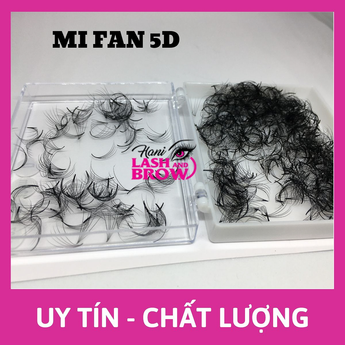 Mi Fan 5d Độ Cong C Mềm Mịn Chân Keo Nhỏ , Giúp Đôi Mắt To Tròn Long Lanh - Hani Beauty