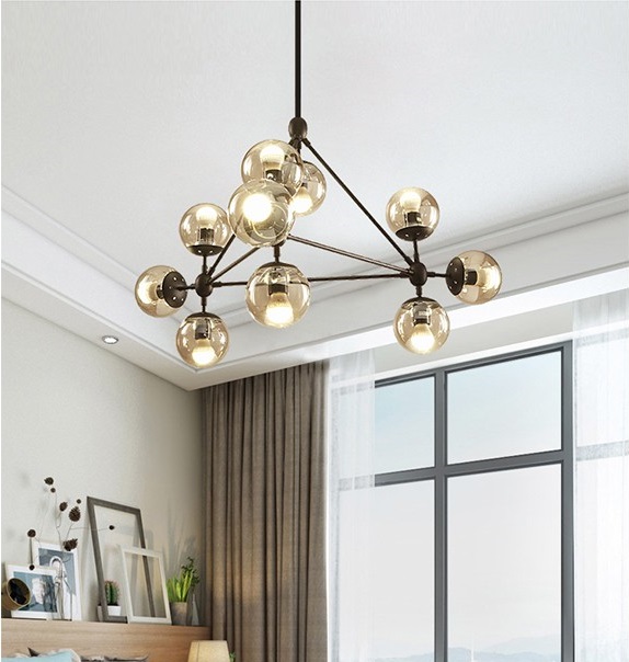 Đèn chùm trang trí Alva 10 bóng cao cấp