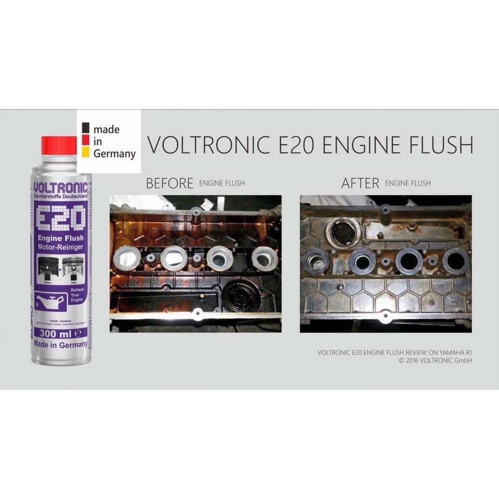 Phụ gia súc rửa động cơ Voltronic E20 Engine Flush 300ml