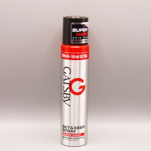 Gôm Xịt Tóc Siêu Cứng Gatsby 250Ml
