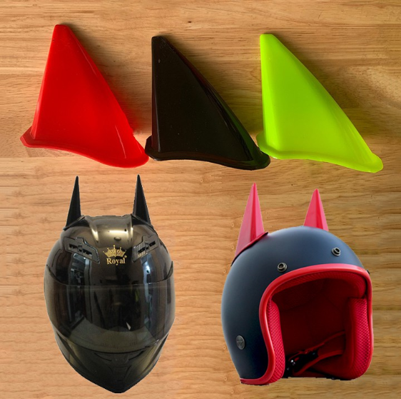 Phụ kiện gắn nón bảo hiểm tai rùa+ tai batman+ đuôi gió carbon