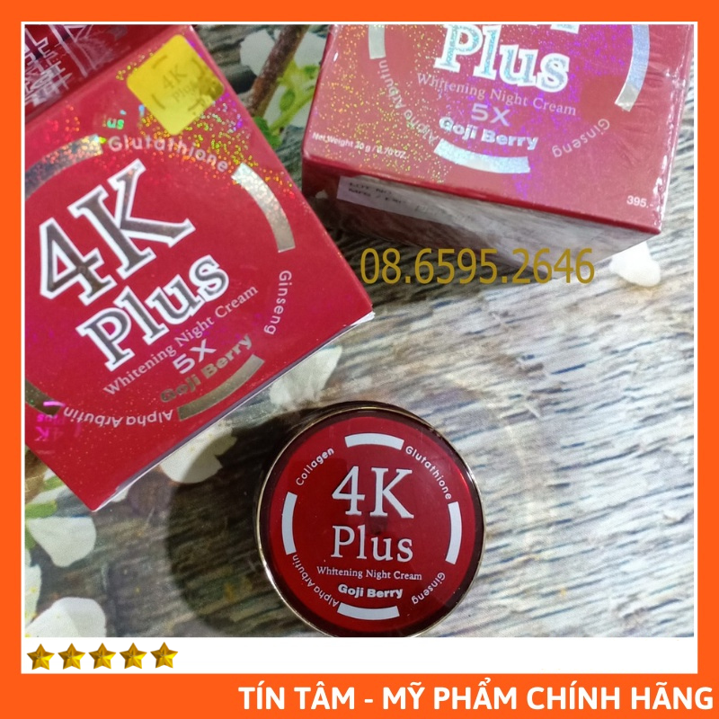 [Có tem] Kem 4K PLUS 5X Đỏ Thái Lan - Ngừa Mụn, Mờ Thâm Mụn