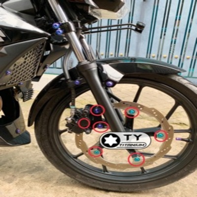 [HCM][SATRIA/RAIDER] Combo 7 ỐC TITAN GR5 gắn Đĩa  Pas heo