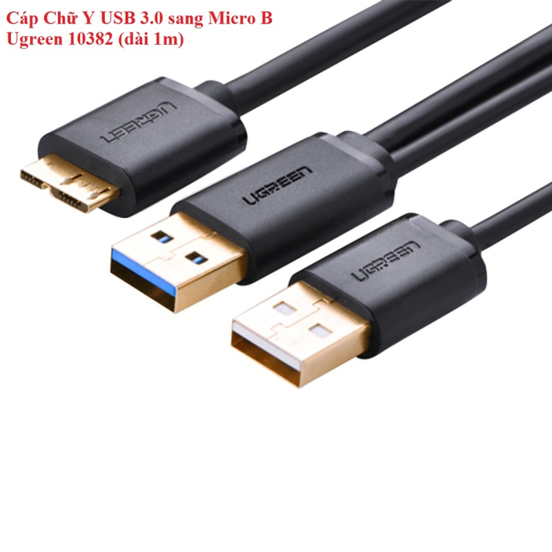Bảng giá Cáp Chữ Y USB 3.0 sang Micro B Ugreen 10382 (dài 1m) Phong Vũ