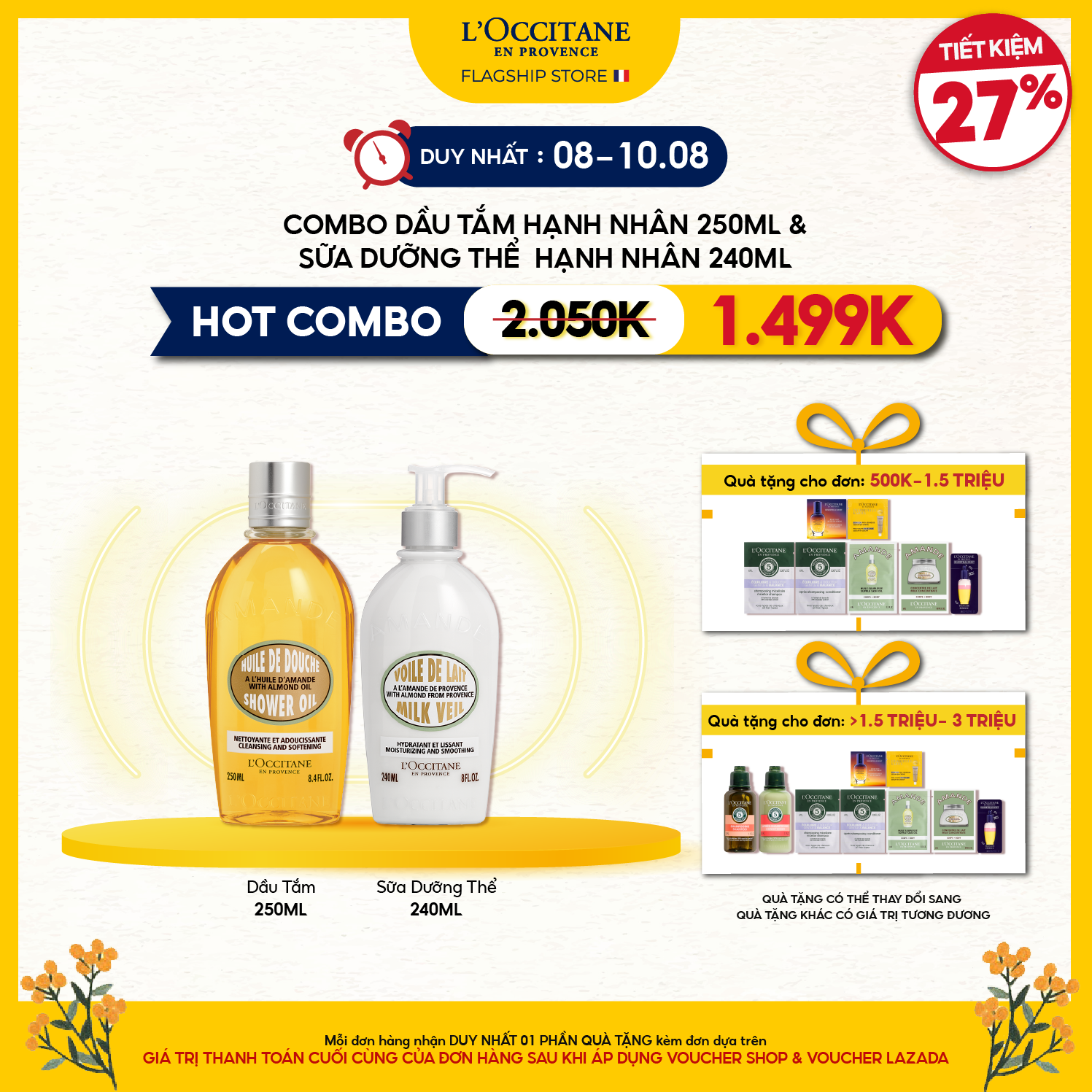 Sữa Dưỡng Thể Hạnh Nhân L'Occitane Almond Milk Veil 240ml