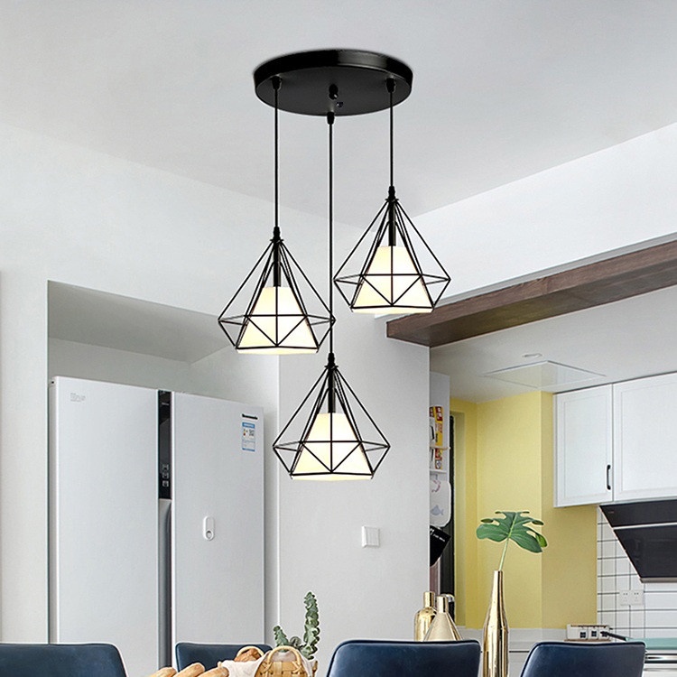 [Chất lượng] Bộ 3 đèn thả kim cương - tặng bóng led