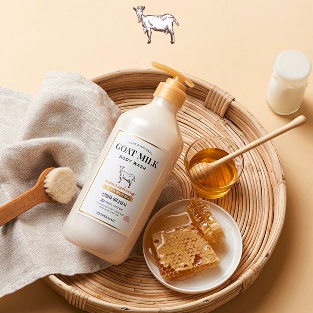 Sữa Tắm Shower Mate Sữa Dê Mật Ong Manuka 800ml