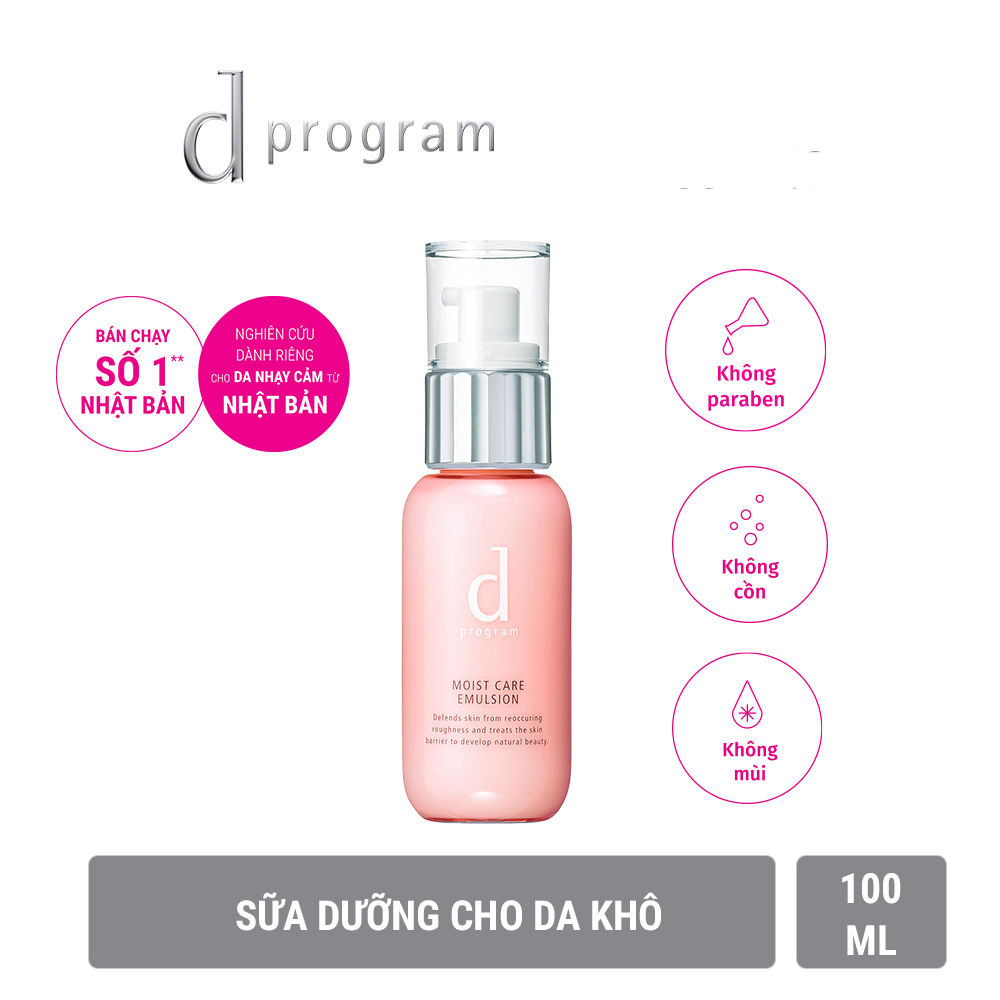 [HCM]Sữa dưỡng D Program giúp cải thiện tình trạng da khô Moist Care 100ml