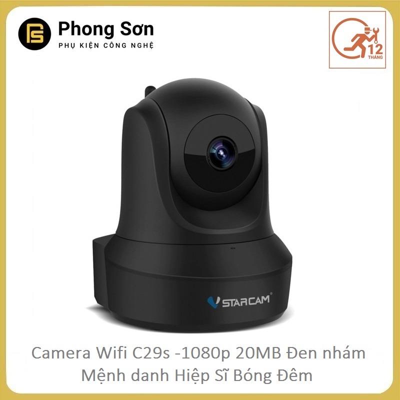 Camera Wifi IP C29s FHD 1080p Vstarcam (Hiệp sĩ bóng đêm)