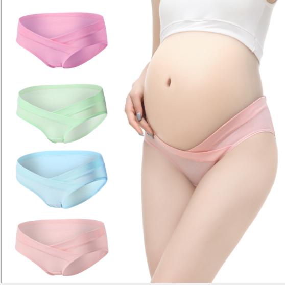 Combo 5 quần lót bà bầu, Quần lót bà bầu cạp chéo, Quần lót bà bầu cạp trễ