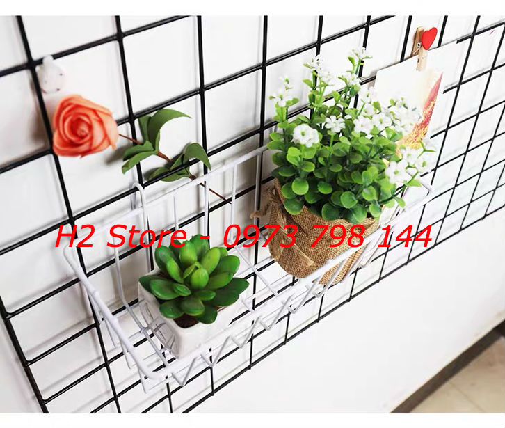 GIỎ LƯỚI ĐA NĂNG CÓ MÓC TREO, DECOR SIÊU ĐẸP ( GIỎ TRUNG )
