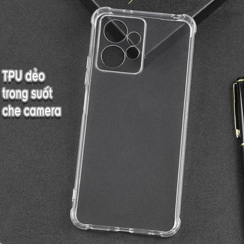 Ốp Xiaomi Redmi Note 12 / Note 12 Pro / Note 12T Pro / Note 12s / Note 12R / Note 12 Turbo 4G 5G - Dẻo Trong Chống Sốc Bảo Vệ Camera