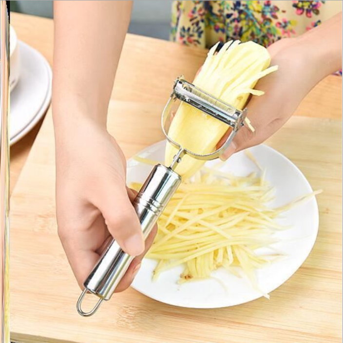Dụng cụ bào inox 2 chức năng bào sợi và nạo vỏ đa năng tiện dụng