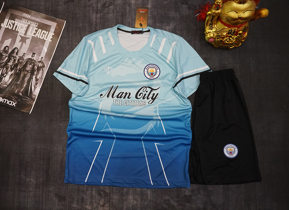 Đồ bóng đá Mancity - Áo đá banh MC đẹp