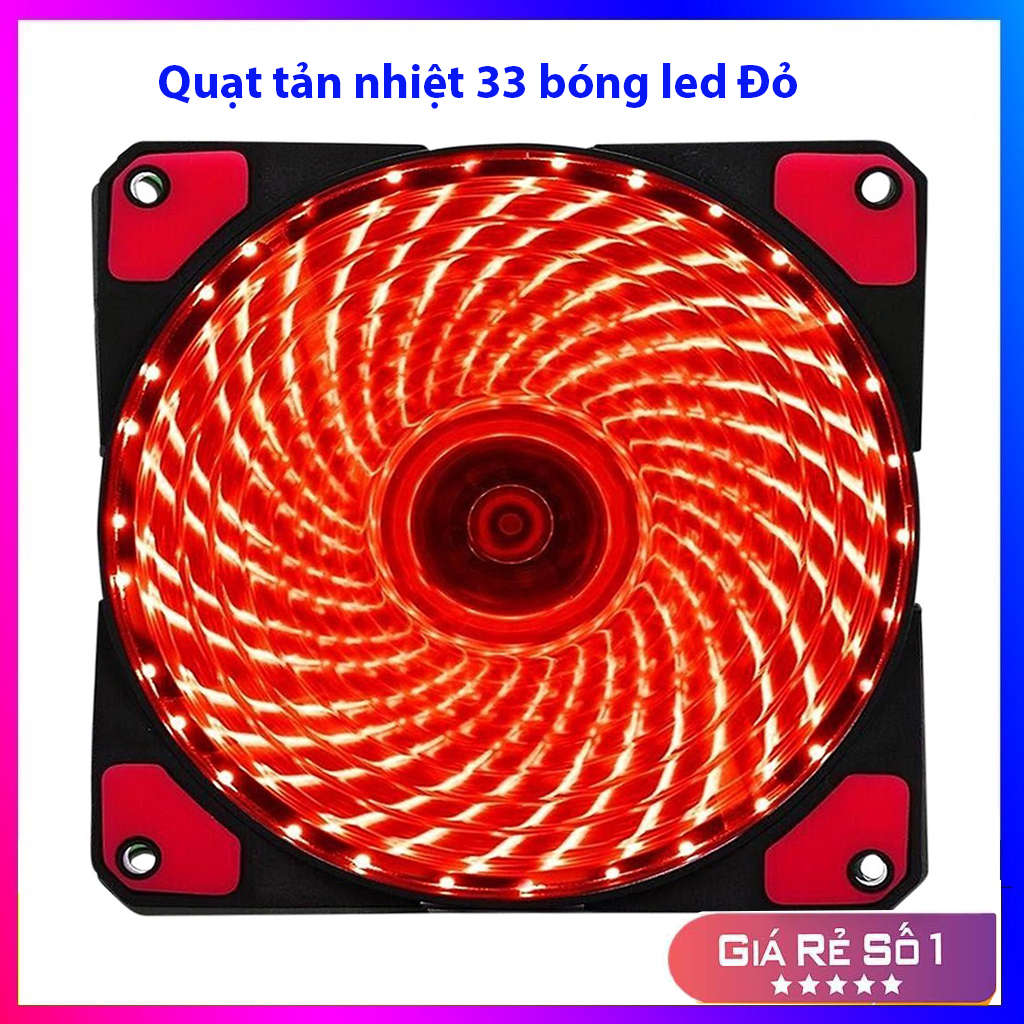 Fan Case 12cm Led 33 bóng RED ( màu đỏ )