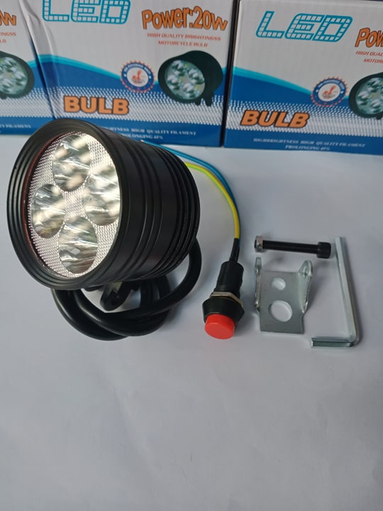Đèn trợ sáng l4 ngắn 3 chế độ. lắp nhiều dòng xe (tặng con tắt on-of )