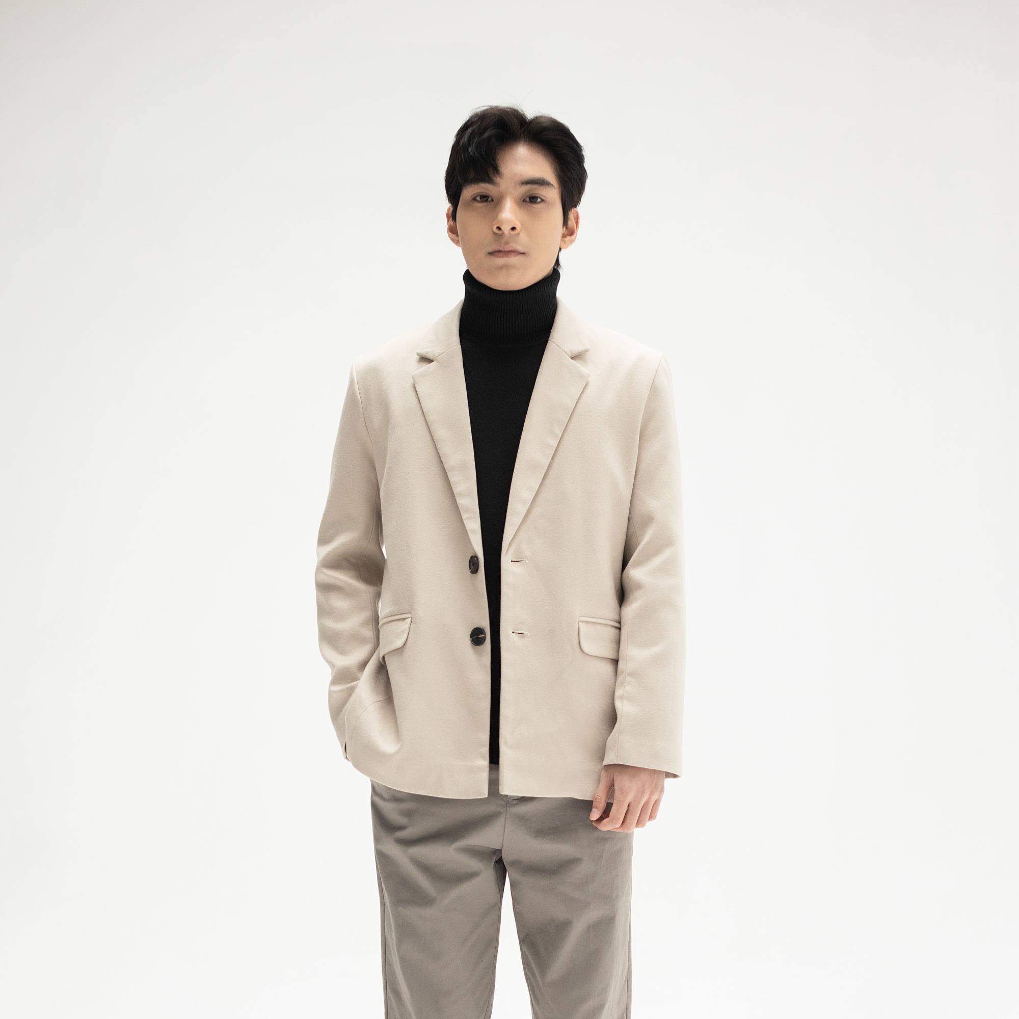Áo khoác blazer trơn LOOK AUSTIN BLAZER