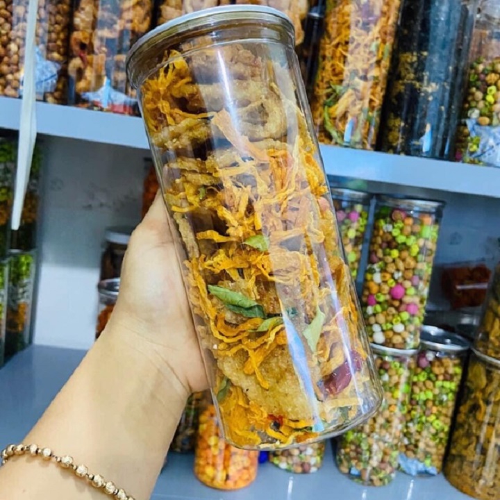 300g Cơm Cháy Lắc Khô Gà Lon Pet