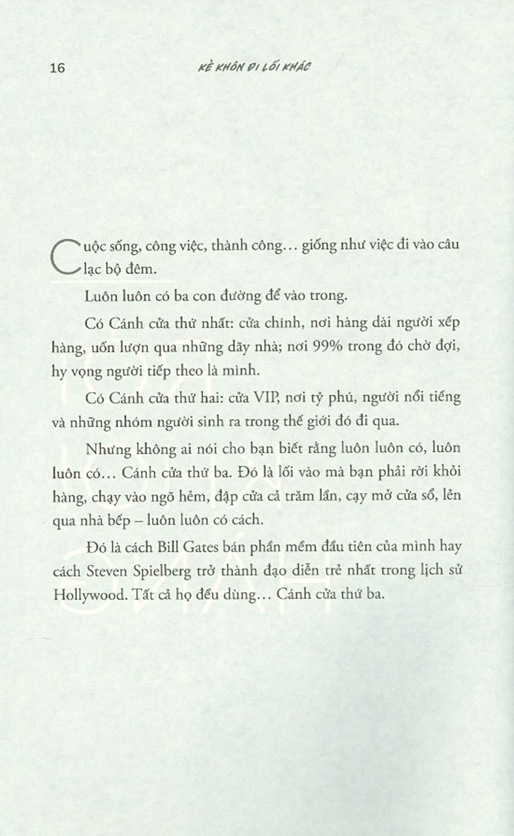 Kẻ khôn đi lối khác