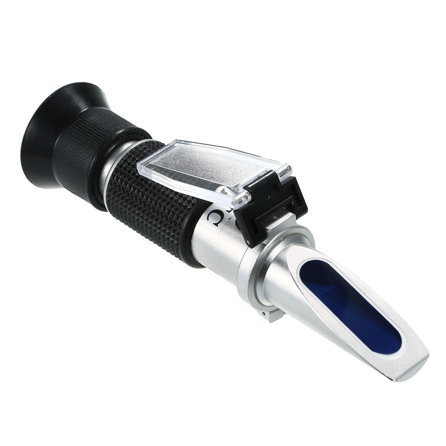 Antifreeze Refractometer Coolant Tester for Checking Freezing Point, Concentration of Ethylene Glycol, Battery Acid Condition, Freezing Point Meter Coolant Antifreeze Tester